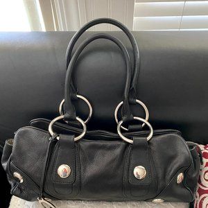 Women's Black Leather Handbag